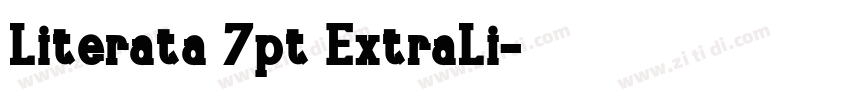 Literata 7pt ExtraLi字体转换 Literata 7pt ExtraLi字体转换